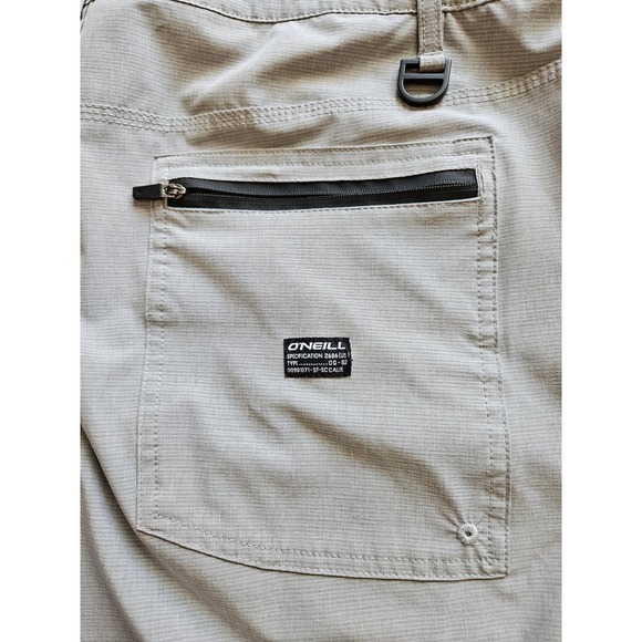 O'Neill Crossover Men's Gray Lightweight Cargo Shorts RN85773 Drawstring, Sz 38 - Picture 12 of 14